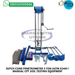 Dutch Cone Penetrometer 5 Ton, CPT Test Equipment ASTM D3441, Cone Penetration Test Apparatus, Manual CPT Soil Testing Equipment, Alat Sondir Tanah 5 Ton, Dutch Cone Penetrometer RS-211, Soil Investigation Equipment, Cone Resistance Test, Friction Resistance Test, Geotechnical Testing Equipment, Alat Uji Penetrasi Tanah, Alat Investigasi Tanah Lapangan, Sondir Manual CPT, Soil Testing Equipment, Alat Laboratorium Teknik Sipil, Jual Alat Sondir, Harga Dutch Cone Penetrometer.margasetia, margasetia utama, toko alat uji, alat uji jakarta, alat teknik sipil, alat teknik sipil jakarta, distributor alat laboratorium sipil, laboratorium uji tanah, lab uji tanah, alat uji beton, lab uji beton, alat uji beton murah, alat uji aspal, lab uji aspal, alat uji aspal jalan, lab uji batuan, lab uji semen, alat uji batuan, uji batuan dan agregat, agregat, alat uji semen, alat survey, theodolite, teodolit, digital theodolite, total station, total tation, waterpass, automatic level, gps geodetik, gnss receiver, instrumen flir, cordex, armadex, kamera explosion proof, camera explosionproof, lutron, fluke, leica, proceq, jual total station jakarta, harga theodolite digital, automatic level waterpass, gps geodetik murah, distributor flir indonesia, cordex armadex camera, lutron fluke original, leica disto jakarta, proceq concrete hammer, alat laboratorium konstruksi indonesia