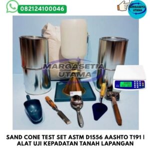 Jual Sand Cone Test Set, Sand Cone ASTM D1556, Alat Uji Kepadatan Tanah, Sand Cone Apparatus, Field Density Test, Soil Density Test, Alat Laboratorium Sipil, Pengujian Density Tanah Lapangan, AASHTO T191, Alat Geoteknik,margasetia, margasetia utama, toko alat uji, alat uji jakarta, alat teknik sipil, alat teknik sipil jakarta, distributor alat laboratorium sipil, laboratorium uji tanah, lab uji tanah, alat uji beton, lab uji beton, alat uji beton murah, alat uji aspal, lab uji aspal, alat uji aspal jalan, lab uji batuan, lab uji semen, alat uji batuan, uji batuan dan agregat, agregat, alat uji semen, alat survey, theodolite, teodolit, digital theodolite, total station, total tation, waterpass, automatic level, gps geodetik, gnss receiver, instrumen flir, cordex, armadex, kamera explosion proof, camera explosionproof, lutron, fluke, leica, proceq, jual total station jakarta, harga theodolite digital, automatic level waterpass, gps geodetik murah, distributor flir indonesia, cordex armadex camera, lutron fluke original, leica disto jakarta, proceq concrete hammer, alat laboratorium konstruksi indonesia