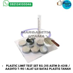Plastic Limit Test Set, RS-315 Plastic Limit Test Set, alat uji batas plastis tanah, plastic limit test ASTM D-4318, AASHTO T-90 soil test, soil plasticity test equipment, alat laboratorium tanah, geotechnical laboratory equipment, soil testing equipment, alat uji mekanika tanah, liquid plastic limit test, plastic limit apparatus, alat uji Atterberg limit, soil laboratory instruments, ASTM soil testing equipment,margasetia, margasetia utama, toko alat uji, alat uji jakarta, alat teknik sipil, alat teknik sipil jakarta, distributor alat laboratorium sipil, laboratorium uji tanah, lab uji tanah, alat uji beton, lab uji beton, alat uji beton murah, alat uji aspal, lab uji aspal, alat uji aspal jalan, lab uji batuan, lab uji semen, alat uji batuan, uji batuan dan agregat, agregat, alat uji semen, alat survey, theodolite, teodolit, digital theodolite, total station, total tation, waterpass, automatic level, gps geodetik, gnss receiver, instrumen flir, cordex, armadex, kamera explosion proof, camera explosionproof, lutron, fluke, leica, proceq, jual total station jakarta, harga theodolite digital, automatic level waterpass, gps geodetik murah, distributor flir indonesia, cordex armadex camera, lutron fluke original, leica disto jakarta, proceq concrete hammer, alat laboratorium konstruksi indonesia