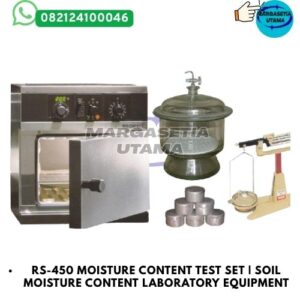 Moisture Content Test Set, RS-450 Moisture Content Test Set, alat uji kadar air tanah, soil moisture content test, moisture test laboratory equipment, alat laboratorium tanah, soil testing equipment, alat uji geoteknik, pengujian kadar air tanah, drying oven laboratory, cent o gram balance, thin box aluminium, dessicator glass, alat mekanika tanah, geotechnical laboratory equipment, soil laboratory instruments,margasetia, margasetia utama, toko alat uji, alat uji jakarta, alat teknik sipil, alat teknik sipil jakarta, distributor alat laboratorium sipil, laboratorium uji tanah, lab uji tanah, alat uji beton, lab uji beton, alat uji beton murah, alat uji aspal, lab uji aspal, alat uji aspal jalan, lab uji batuan, lab uji semen, alat uji batuan, uji batuan dan agregat, agregat, alat uji semen, alat survey, theodolite, teodolit, digital theodolite, total station, total tation, waterpass, automatic level, gps geodetik, gnss receiver, instrumen flir, cordex, armadex, kamera explosion proof, camera explosionproof, lutron, fluke, leica, proceq, jual total station jakarta, harga theodolite digital, automatic level waterpass, gps geodetik murah, distributor flir indonesia, cordex armadex camera, lutron fluke original, leica disto jakarta, proceq concrete hammer, alat laboratorium konstruksi indonesia