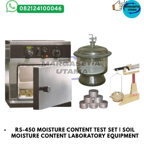 Moisture Content Test Set, RS-450 Moisture Content Test Set, alat uji kadar air tanah, soil moisture content test, moisture test laboratory equipment, alat laboratorium tanah, soil testing equipment, alat uji geoteknik, pengujian kadar air tanah, drying oven laboratory, cent o gram balance, thin box aluminium, dessicator glass, alat mekanika tanah, geotechnical laboratory equipment, soil laboratory instruments,margasetia, margasetia utama, toko alat uji, alat uji jakarta, alat teknik sipil, alat teknik sipil jakarta, distributor alat laboratorium sipil, laboratorium uji tanah, lab uji tanah, alat uji beton, lab uji beton, alat uji beton murah, alat uji aspal, lab uji aspal, alat uji aspal jalan, lab uji batuan, lab uji semen, alat uji batuan, uji batuan dan agregat, agregat, alat uji semen, alat survey, theodolite, teodolit, digital theodolite, total station, total tation, waterpass, automatic level, gps geodetik, gnss receiver, instrumen flir, cordex, armadex, kamera explosion proof, camera explosionproof, lutron, fluke, leica, proceq, jual total station jakarta, harga theodolite digital, automatic level waterpass, gps geodetik murah, distributor flir indonesia, cordex armadex camera, lutron fluke original, leica disto jakarta, proceq concrete hammer, alat laboratorium konstruksi indonesia