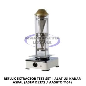 Reflux extractor test set, alat uji kadar aspal, bitumen content test, asphalt extraction apparatus, ASTM D2172, AASHTO T164, hot mix asphalt testing equipment, laboratorium aspal, alat uji paving mixture, solvent extraction asphalt test, pavement testing equipment, bitumen content analyzer margasetia, margasetia utama, toko alat uji, alat uji jakarta, alat teknik sipil, alat teknik sipil jakarta, distributor alat laboratorium sipil, laboratorium uji tanah, lab uji tanah, alat uji beton, lab uji beton, alat uji beton murah, alat uji aspal, lab uji aspal, alat uji aspal jalan, lab uji batuan, lab uji semen, alat uji batuan, uji batuan dan agregat, agregat, alat uji semen, alat survey, theodolite, teodolit, digital theodolite, total station, total tation, waterpass, automatic level, gps geodetik, gnss receiver, instrumen flir, cordex, armadex, kamera explosion proof, camera explosionproof, lutron, fluke, leica, proceq, jual total station jakarta, harga theodolite digital, automatic level waterpass, gps geodetik murah, distributor flir indonesia, cordex armadex camera, lutron fluke original, leica disto jakarta, proceq concrete hammer, alat laboratorium konstruksi indonesia
