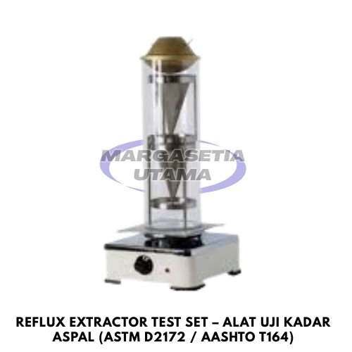 Reflux extractor test set, alat uji kadar aspal, bitumen content test, asphalt extraction apparatus, ASTM D2172, AASHTO T164, hot mix asphalt testing equipment, laboratorium aspal, alat uji paving mixture, solvent extraction asphalt test, pavement testing equipment, bitumen content analyzer margasetia, margasetia utama, toko alat uji, alat uji jakarta, alat teknik sipil, alat teknik sipil jakarta, distributor alat laboratorium sipil, laboratorium uji tanah, lab uji tanah, alat uji beton, lab uji beton, alat uji beton murah, alat uji aspal, lab uji aspal, alat uji aspal jalan, lab uji batuan, lab uji semen, alat uji batuan, uji batuan dan agregat, agregat, alat uji semen, alat survey, theodolite, teodolit, digital theodolite, total station, total tation, waterpass, automatic level, gps geodetik, gnss receiver, instrumen flir, cordex, armadex, kamera explosion proof, camera explosionproof, lutron, fluke, leica, proceq, jual total station jakarta, harga theodolite digital, automatic level waterpass, gps geodetik murah, distributor flir indonesia, cordex armadex camera, lutron fluke original, leica disto jakarta, proceq concrete hammer, alat laboratorium konstruksi indonesia