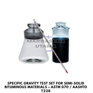 specific gravity bitumen test, asphalt specific gravity test set, ASTM D70 pycnometer test, AASHTO T228 equipment, alat uji berat jenis aspal, bitumen density test, Hubbard pycnometer asphalt, asphalt cement testing equipment, laboratory bitumen test, semi solid bituminous material test, tar pitch specific gravity test margasetia, margasetia utama, toko alat uji, alat uji jakarta, alat teknik sipil, alat teknik sipil jakarta, distributor alat laboratorium sipil, laboratorium uji tanah, lab uji tanah, alat uji beton, lab uji beton, alat uji beton murah, alat uji aspal, lab uji aspal, alat uji aspal jalan, lab uji batuan, lab uji semen, alat uji batuan, uji batuan dan agregat, agregat, alat uji semen, alat survey, theodolite, teodolit, digital theodolite, total station, total tation, waterpass, automatic level, gps geodetik, gnss receiver, instrumen flir, cordex, armadex, kamera explosion proof, camera explosionproof, lutron, fluke, leica, proceq, jual total station jakarta, harga theodolite digital, automatic level waterpass, gps geodetik murah, distributor flir indonesia, cordex armadex camera, lutron fluke original, leica disto jakarta, proceq concrete hammer, alat laboratorium konstruksi indonesia