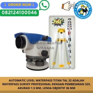 Automatic Level Waterpass Titan TAL 32, Titan TAL 32, Waterpass Titan TAL 32, Automatic Level Titan, Waterpass Survey Titan, Automatic Level 32x, Waterpass 32x, Survey Level Titan, Waterpass Akurasi 1.5mm, Automatic Level Konstruksi, Waterpass Topografi, Alat Survey Profesional, Waterpass Engineering, Automatic Level untuk Jalan, Survey Equipment Indonesia, Alat Ukur Elevasi, Waterpass Original Titan, Jual Automatic Level Titan TAL 32, Waterpass Teknik Sipil, Automatic Level untuk Konstruksi.marga setia, marga setia utama, Tpl.082124100046 toko alat uji, alat uji jakarta, alat teknik sipil, alat teknik sipil jakarta, distributor alat laboratorium sipil, laboratorium uji tanah, lab uji tanah, alat uji beton, lab uji beton, alat uji beton murah, alat uji aspal, lab uji aspal, alat uji aspal jalan, lab uji batuan, lab uji semen, alat uji batuan, uji batuan dan agregat, agregat, alat uji semen, alat survey, theodolite, teodolit, digital theodolite, total station, total tation, waterpass, automatic level, gps geodetik, gnss receiver, instrumen flir, cordex, armadex, kamera explosion proof, camera explosionproof, lutron, fluke, leica, proceq, jual total station jakarta, harga theodolite digital, automatic level waterpass, gps geodetik murah, distributor flir indonesia, cordex armadex camera, lutron fluke original, leica disto jakarta, proceq concrete hammer, alat laboratorium konstruksi indonesia