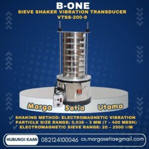B-ONE Sieve Shaker VTSS-200-9, Electromagnetic Sieve Shaker, Vibration Transducer, Sieve Shaker Laboratorium, Mesin Pengayak Laboratorium, Test Sieve 200mm, Particle Size Analyzer, Vibrating Sieve Shaker, Alat Uji Ayakan, B-ONE Laboratory Equipment,marga setia, marga setia utama, Tpl.082124100046 toko alat uji, alat uji jakarta, alat teknik sipil, alat teknik sipil jakarta, distributor alat laboratorium sipil, laboratorium uji tanah, lab uji tanah, alat uji beton, lab uji beton, alat uji beton murah, alat uji aspal, lab uji aspal, alat uji aspal jalan, lab uji batuan, lab uji semen, alat uji batuan, uji batuan dan agregat, agregat, alat uji semen, alat survey, theodolite, teodolit, digital theodolite, total station, total tation, waterpass, automatic level, gps geodetik, gnss receiver, instrumen flir, cordex, armadex, kamera explosion proof, camera explosionproof, lutron, fluke, leica, proceq, jual total station jakarta, harga theodolite digital, automatic level waterpass, gps geodetik murah, distributor flir indonesia, cordex armadex camera, lutron fluke original, leica disto jakarta, proceq concrete hammer, alat laboratorium konstruksi indonesia