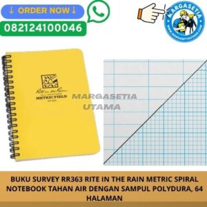 BUKU SURVEY RR363 RITE IN THE RAIN, Rite in the Rain RR363, Metric Spiral Notebook, Buku Survey Tahan Air, Buku Catatan Surveyor, Waterproof Field Book, Notebook Lapangan, Buku Survey Teknik Sipil, Buku Geologi, Buku Tambang, Rite in the Rain Indonesia, Buku Lapangan Waterproof, Alat Tulis Surveyor, Buku Survey Metric, Field Notebook Rite in the Rain.marga setia, marga setia utama, Tpl.082124100046 toko alat uji, alat uji jakarta, alat teknik sipil, alat teknik sipil jakarta, distributor alat laboratorium sipil, laboratorium uji tanah, lab uji tanah, alat uji beton, lab uji beton, alat uji beton murah, alat uji aspal, lab uji aspal, alat uji aspal jalan, lab uji batuan, lab uji semen, alat uji batuan, uji batuan dan agregat, agregat, alat uji semen, alat survey, theodolite, teodolit, digital theodolite, total station, total tation, waterpass, automatic level, gps geodetik, gnss receiver, instrumen flir, cordex, armadex, kamera explosion proof, camera explosionproof, lutron, fluke, leica, proceq, jual total station jakarta, harga theodolite digital, automatic level waterpass, gps geodetik murah, distributor flir indonesia, cordex armadex camera, lutron fluke original, leica disto jakarta, proceq concrete hammer, alat laboratorium konstruksi indonesia