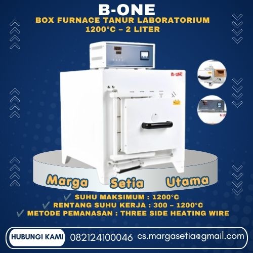 B-ONE Box Furnace, Box Furnace 1200°C, Muffle Furnace Laboratorium, Tanur Laboratorium 2 Liter, Furnace Laboratorium Digital, Electric Box Furnace, Furnace Pemanas 1200°C, B-ONE Furnace,marga setia, marga setia utama, Tpl.082124100046 toko alat uji, alat uji jakarta, alat teknik sipil, alat teknik sipil jakarta, distributor alat laboratorium sipil, laboratorium uji tanah, lab uji tanah, alat uji beton, lab uji beton, alat uji beton murah, alat uji aspal, lab uji aspal, alat uji aspal jalan, lab uji batuan, lab uji semen, alat uji batuan, uji batuan dan agregat, agregat, alat uji semen, alat survey, theodolite, teodolit, digital theodolite, total station, total tation, waterpass, automatic level, gps geodetik, gnss receiver, instrumen flir, cordex, armadex, kamera explosion proof, camera explosionproof, lutron, fluke, leica, proceq, jual total station jakarta, harga theodolite digital, automatic level waterpass, gps geodetik murah, distributor flir indonesia, cordex armadex camera, lutron fluke original, leica disto jakarta, proceq concrete hammer, alat laboratorium konstruksi indonesia