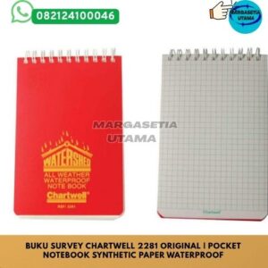 Buku Survey Chartwell 2281, Chartwell 2281 Original, CH2281, Pocket Survey Book, Buku Survey Waterproof, Buku Synthetic Paper, Buku Survey Tahan Air, Buku Lapangan Chartwell, Survey Notebook, Buku Teknik Sipil, Buku Geologi, Buku Pemetaan, Waterproof Field Notebook, Pocket Field Book, Chartwell Survey Book Original,marga setia, marga setia utama, Tpl.082124100046 toko alat uji, alat uji jakarta, alat teknik sipil, alat teknik sipil jakarta, distributor alat laboratorium sipil, laboratorium uji tanah, lab uji tanah, alat uji beton, lab uji beton, alat uji beton murah, alat uji aspal, lab uji aspal, alat uji aspal jalan, lab uji batuan, lab uji semen, alat uji batuan, uji batuan dan agregat, agregat, alat uji semen, alat survey, theodolite, teodolit, digital theodolite, total station, total tation, waterpass, automatic level, gps geodetik, gnss receiver, instrumen flir, cordex, armadex, kamera explosion proof, camera explosionproof, lutron, fluke, leica, proceq, jual total station jakarta, harga theodolite digital, automatic level waterpass, gps geodetik murah, distributor flir indonesia, cordex armadex camera, lutron fluke original, leica disto jakarta, proceq concrete hammer, alat laboratorium konstruksi indonesia