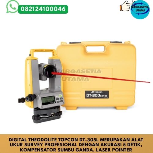 digital theodolite topcon dt-305l, topcon dt305l, digital theodolite topcon, theodolite topcon, alat ukur survey topcon, alat survey digital, alat ukur sudut digital, alat ukur pemetaan, alat ukur tanah, theodolite digital akurasi 5 detik, jual digital theodolite topcon dt305l, harga topcon dt305l, alat survey konstruksi, alat survey sipil, survey equipment indonesia, distributor topcon indonesia, alat ukur proyek, alat ukur bangunan, digital theodolite indonesia, topcon indonesia,marga setia, marga setia utama, Tpl.082124100046 toko alat uji, alat uji jakarta, alat teknik sipil, alat teknik sipil jakarta, distributor alat laboratorium sipil, laboratorium uji tanah, lab uji tanah, alat uji beton, lab uji beton, alat uji beton murah, alat uji aspal, lab uji aspal, alat uji aspal jalan, lab uji batuan, lab uji semen, alat uji batuan, uji batuan dan agregat, agregat, alat uji semen, alat survey, theodolite, teodolit, digital theodolite, total station, total tation, waterpass, automatic level, gps geodetik, gnss receiver, instrumen flir, cordex, armadex, kamera explosion proof, camera explosionproof, lutron, fluke, leica, proceq, jual total station jakarta, harga theodolite digital, automatic level waterpass, gps geodetik murah, distributor flir indonesia, cordex armadex camera, lutron fluke original, leica disto jakarta, proceq concrete hammer, alat laboratorium konstruksi indonesia