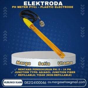 Elektroda pH Meter PY41, PY41 Plastic Electrode, pH Meter Electrode, Elektroda pH BNC, Sensor pH Laboratorium, Plastic pH Electrode, Probe pH Meter, Elektroda pH 0-14, pH Meter Laboratory, Ag AgCl Electrode,marga setia, marga setia utama, Tpl.082124100046 toko alat uji, alat uji jakarta, alat teknik sipil, alat teknik sipil jakarta, distributor alat laboratorium sipil, laboratorium uji tanah, lab uji tanah, alat uji beton, lab uji beton, alat uji beton murah, alat uji aspal, lab uji aspal, alat uji aspal jalan, lab uji batuan, lab uji semen, alat uji batuan, uji batuan dan agregat, agregat, alat uji semen, alat survey, theodolite, teodolit, digital theodolite, total station, total tation, waterpass, automatic level, gps geodetik, gnss receiver, instrumen flir, cordex, armadex, kamera explosion proof, camera explosionproof, lutron, fluke, leica, proceq, jual total station jakarta, harga theodolite digital, automatic level waterpass, gps geodetik murah, distributor flir indonesia, cordex armadex camera, lutron fluke original, leica disto jakarta, proceq concrete hammer, alat laboratorium konstruksi indonesia