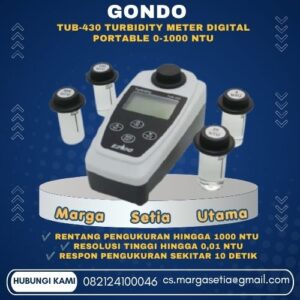 GOnDO TUB-430, GOnDO Turbidity Meter, Portable Turbidity Meter, Turbidity Meter Digital, Alat Ukur Kekeruhan Air, NTU Meter, Water Quality Meter, Turbidity Tester, Turbidity Meter Taiwan, Alat Uji Air, Digital Water Tester, Turbidity Meter Indonesia,marga setia, marga setia utama, Tpl.082124100046 toko alat uji, alat uji jakarta, alat teknik sipil, alat teknik sipil jakarta, distributor alat laboratorium sipil, laboratorium uji tanah, lab uji tanah, alat uji beton, lab uji beton, alat uji beton murah, alat uji aspal, lab uji aspal, alat uji aspal jalan, lab uji batuan, lab uji semen, alat uji batuan, uji batuan dan agregat, agregat, alat uji semen, alat survey, theodolite, teodolit, digital theodolite, total station, total tation, waterpass, automatic level, gps geodetik, gnss receiver, instrumen flir, cordex, armadex, kamera explosion proof, camera explosionproof, lutron, fluke, leica, proceq, jual total station jakarta, harga theodolite digital, automatic level waterpass, gps geodetik murah, distributor flir indonesia, cordex armadex camera, lutron fluke original, leica disto jakarta, proceq concrete hammer, alat laboratorium konstruksi indonesia