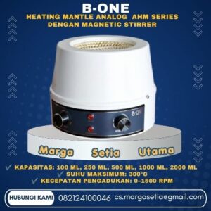 B-ONE heating mantle, analog heating mantle, heating mantle with stirrer, magnetic stirrer heating mantle, heating mantle laboratorium, heating mantle 250ml, heating mantle 500ml, heating mantle 1000ml, heating mantle 2000ml, mantle heater, laboratory heating mantle, alat pemanas laboratorium, heating mantle 300 derajat, magnetic stirrer laboratorium,marga setia, marga setia utama, Tpl.082124100046 toko alat uji, alat uji jakarta, alat teknik sipil, alat teknik sipil jakarta, distributor alat laboratorium sipil, laboratorium uji tanah, lab uji tanah, alat uji beton, lab uji beton, alat uji beton murah, alat uji aspal, lab uji aspal, alat uji aspal jalan, lab uji batuan, lab uji semen, alat uji batuan, uji batuan dan agregat, agregat, alat uji semen, alat survey, theodolite, teodolit, digital theodolite, total station, total tation, waterpass, automatic level, gps geodetik, gnss receiver, instrumen flir, cordex, armadex, kamera explosion proof, camera explosionproof, lutron, fluke, leica, proceq, jual total station jakarta, harga theodolite digital, automatic level waterpass, gps geodetik murah, distributor flir indonesia, cordex armadex camera, lutron fluke original, leica disto jakarta, proceq concrete hammer, alat laboratorium konstruksi indonesia