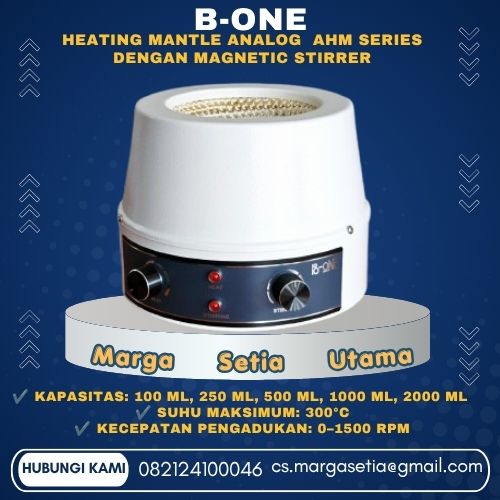 B-ONE heating mantle, analog heating mantle, heating mantle with stirrer, magnetic stirrer heating mantle, heating mantle laboratorium, heating mantle 250ml, heating mantle 500ml, heating mantle 1000ml, heating mantle 2000ml, mantle heater, laboratory heating mantle, alat pemanas laboratorium, heating mantle 300 derajat, magnetic stirrer laboratorium,marga setia, marga setia utama, Tpl.082124100046 toko alat uji, alat uji jakarta, alat teknik sipil, alat teknik sipil jakarta, distributor alat laboratorium sipil, laboratorium uji tanah, lab uji tanah, alat uji beton, lab uji beton, alat uji beton murah, alat uji aspal, lab uji aspal, alat uji aspal jalan, lab uji batuan, lab uji semen, alat uji batuan, uji batuan dan agregat, agregat, alat uji semen, alat survey, theodolite, teodolit, digital theodolite, total station, total tation, waterpass, automatic level, gps geodetik, gnss receiver, instrumen flir, cordex, armadex, kamera explosion proof, camera explosionproof, lutron, fluke, leica, proceq, jual total station jakarta, harga theodolite digital, automatic level waterpass, gps geodetik murah, distributor flir indonesia, cordex armadex camera, lutron fluke original, leica disto jakarta, proceq concrete hammer, alat laboratorium konstruksi indonesia