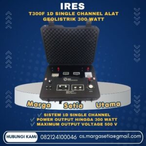 IRES T300F, IRES T300F 1D, Alat Geolistrik IRES T300F, Geolistrik 1D Single Channel, Resistivity Meter 1D, Alat Geolistrik 300 Watt, Geolistrik Resistivity Meter, Alat Survey Geolistrik, Electrical Resistivity Survey, Geolistrik Indonesia, Resistivity Meter 500V, Geolistrik 2000mA, Alat Geolistrik Air Tanah, Geolistrik Eksplorasi Air Tanah, Alat Geofisika Indonesia,marga setia, marga setia utama, Tpl.082124100046 toko alat uji, alat uji jakarta, alat teknik sipil, alat teknik sipil jakarta, distributor alat laboratorium sipil, laboratorium uji tanah, lab uji tanah, alat uji beton, lab uji beton, alat uji beton murah, alat uji aspal, lab uji aspal, alat uji aspal jalan, lab uji batuan, lab uji semen, alat uji batuan, uji batuan dan agregat, agregat, alat uji semen, alat survey, theodolite, teodolit, digital theodolite, total station, total tation, waterpass, automatic level, gps geodetik, gnss receiver, instrumen flir, cordex, armadex, kamera explosion proof, camera explosionproof, lutron, fluke, leica, proceq, jual total station jakarta, harga theodolite digital, automatic level waterpass, gps geodetik murah, distributor flir indonesia, cordex armadex camera, lutron fluke original, leica disto jakarta, proceq concrete hammer, alat laboratorium konstruksi indonesia