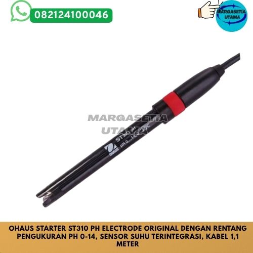 Ohaus Starter ST310, Ohaus ST310, Ohaus pH Electrode, pH Electrode Ohaus, Probe pH Ohaus, Sensor pH Ohaus, Ohaus pH Meter, Elektroda pH Original, pH Meter Laboratory, Water Testing, Laboratory Instrument, Ohaus Indonesia, pH Probe, Alat Ukur pH, pH Sensor, pH Meter Probe, Quality Control, Water Quality Testing, Laboratory Equipment, Industrial Instrument,marga setia, marga setia utama, Tpl.082124100046 toko alat uji, alat uji jakarta, alat teknik sipil, alat teknik sipil jakarta, distributor alat laboratorium sipil, laboratorium uji tanah, lab uji tanah, alat uji beton, lab uji beton, alat uji beton murah, alat uji aspal, lab uji aspal, alat uji aspal jalan, lab uji batuan, lab uji semen, alat uji batuan, uji batuan dan agregat, agregat, alat uji semen, alat survey, theodolite, teodolit, digital theodolite, total station, total tation, waterpass, automatic level, gps geodetik, gnss receiver, instrumen flir, cordex, armadex, kamera explosion proof, camera explosionproof, lutron, fluke, leica, proceq, jual total station jakarta, harga theodolite digital, automatic level waterpass, gps geodetik murah, distributor flir indonesia, cordex armadex camera, lutron fluke original, leica disto jakarta, proceq concrete hammer, alat laboratorium konstruksi indonesia