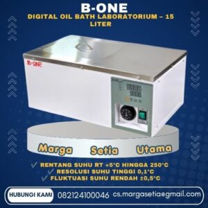 B-ONE Digital Oil Bath, Oil Bath 15L, Oil Bath Laboratorium, Digital Oil Bath PID, Oil Bath 250°C, Laboratory Oil Bath, Oil Bath Heater, Oil Bath B-ONE, Oil Bath Digital, Oil Bath Laboratory Equipment,marga setia, marga setia utama, Tpl.082124100046 toko alat uji, alat uji jakarta, alat teknik sipil, alat teknik sipil jakarta, distributor alat laboratorium sipil, laboratorium uji tanah, lab uji tanah, alat uji beton, lab uji beton, alat uji beton murah, alat uji aspal, lab uji aspal, alat uji aspal jalan, lab uji batuan, lab uji semen, alat uji batuan, uji batuan dan agregat, agregat, alat uji semen, alat survey, theodolite, teodolit, digital theodolite, total station, total tation, waterpass, automatic level, gps geodetik, gnss receiver, instrumen flir, cordex, armadex, kamera explosion proof, camera explosionproof, lutron, fluke, leica, proceq, jual total station jakarta, harga theodolite digital, automatic level waterpass, gps geodetik murah, distributor flir indonesia, cordex armadex camera, lutron fluke original, leica disto jakarta, proceq concrete hammer, alat laboratorium konstruksi indonesia