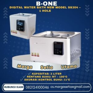 B-ONE Digital Water Bath, Digital Water Bath 1 Hole, Water Bath SS304, Water Bath Laboratorium, Water Bath LCD, Water Bath RT 100°C, Water Bath Stainless Steel, Water Bath B-ONE, Laboratory Water Bath, Water Bath Digital,marga setia, marga setia utama, Tpl.082124100046 toko alat uji, alat uji jakarta, alat teknik sipil, alat teknik sipil jakarta, distributor alat laboratorium sipil, laboratorium uji tanah, lab uji tanah, alat uji beton, lab uji beton, alat uji beton murah, alat uji aspal, lab uji aspal, alat uji aspal jalan, lab uji batuan, lab uji semen, alat uji batuan, uji batuan dan agregat, agregat, alat uji semen, alat survey, theodolite, teodolit, digital theodolite, total station, total tation, waterpass, automatic level, gps geodetik, gnss receiver, instrumen flir, cordex, armadex, kamera explosion proof, camera explosionproof, lutron, fluke, leica, proceq, jual total station jakarta, harga theodolite digital, automatic level waterpass, gps geodetik murah, distributor flir indonesia, cordex armadex camera, lutron fluke original, leica disto jakarta, proceq concrete hammer, alat laboratorium konstruksi indonesia