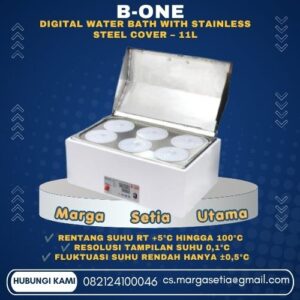 B-ONE Digital Water Bath, Digital Water Bath 11L, Water Bath with Cover, Water Bath PID Controller, Water Bath Stainless Steel Cover, Water Bath Laboratorium, Water Bath Digital, Laboratory Water Bath, Water Bath RT 100°C, Water Bath B-ONE,marga setia, marga setia utama, Tpl.082124100046 toko alat uji, alat uji jakarta, alat teknik sipil, alat teknik sipil jakarta, distributor alat laboratorium sipil, laboratorium uji tanah, lab uji tanah, alat uji beton, lab uji beton, alat uji beton murah, alat uji aspal, lab uji aspal, alat uji aspal jalan, lab uji batuan, lab uji semen, alat uji batuan, uji batuan dan agregat, agregat, alat uji semen, alat survey, theodolite, teodolit, digital theodolite, total station, total tation, waterpass, automatic level, gps geodetik, gnss receiver, instrumen flir, cordex, armadex, kamera explosion proof, camera explosionproof, lutron, fluke, leica, proceq, jual total station jakarta, harga theodolite digital, automatic level waterpass, gps geodetik murah, distributor flir indonesia, cordex armadex camera, lutron fluke original, leica disto jakarta, proceq concrete hammer, alat laboratorium konstruksi indonesia