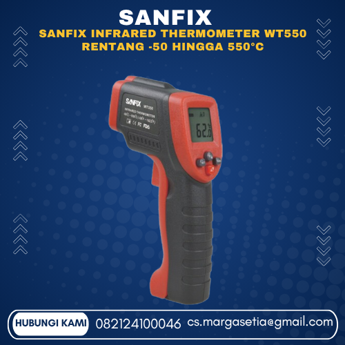 SANFIX Infrared Thermometer WT550, SANFIX WT550, infrared thermometer, termometer infrared, thermometer suhu digital, alat ukur suhu infrared, alat ukur temperatur, infrared temperature meter, non contact thermometer, termometer non kontak, thermometer 550°C, infrared thermometer 550°C, alat ukur suhu 550 derajat, digital infrared thermometer, thermometer industri, alat ukur temperatur industri, temperature gun, infrared temperature gun, SANFIX thermometer, termometer suhu permukaan.marga setia, marga setia utama, Tpl.082124100046 toko alat uji, alat uji jakarta, alat teknik sipil, alat teknik sipil jakarta, distributor alat laboratorium sipil, laboratorium uji tanah, lab uji tanah, alat uji beton, lab uji beton, alat uji beton murah, alat uji aspal, lab uji aspal, alat uji aspal jalan, lab uji batuan, lab uji semen, alat uji batuan, uji batuan dan agregat, agregat, alat uji semen, alat survey, theodolite, teodolit, digital theodolite, total station, total tation, waterpass, automatic level, gps geodetik, gnss receiver, instrumen flir, cordex, armadex, kamera explosion proof, camera explosionproof, lutron, fluke, leica, proceq, jual total station jakarta, harga theodolite digital, automatic level waterpass, gps geodetik murah, distributor flir indonesia, cordex armadex camera, lutron fluke original, leica disto jakarta, proceq concrete hammer, alat laboratorium konstruksi indonesia,alat lab sipil murah, distributor alat uji tanah, toko alat lab teknik sipil, jual alat uji beton jakarta, alat lab aspal jalan, alat laboratorium batuan, hammer test beton, concrete test hammer, slump test beton, cbr laboratorium, cbr lapangan, marshall test aspal, core drill beton, core drill aspal, sand cone test, sieve shaker, ayakan standar lab, hydrometer tanah, oven laboratorium sipil, timbangan digital lab, compressive strength machine, mesin uji tekan beton, ductilometer aspal, pycnometer tanah, permeabilitas tanah, penetrometer aspal, los angeles abrasion machine, alat abrasi batu, jual alat survey jakarta, distributor total station indonesia, total station topcon, total station sokkia, total station ruide, total station nikon, total station hi target, prisma polygon, prisma single, pole prisma, tripod total station, kaki statif waterpass, leveling rod, rambu ukur, handheld gps, gps garmin murah, kompas suunto, clinometer, lasermeter, laser distance meter, leica disto murah, drone pemetaan, gps rtk geodetik, gnss rtk receiver, sewa total station jakarta, kalibrasi alat survey jakarta, tempat service total station, kalibrasi theodolite, service waterpass jakarta, kamera thermal flir, jual flir indonesia, kamera tahan ledakan, kamera termal industri, infrared camera, thermal imager, thickness gauge, ultrasonic thickness gauge, coating thickness gauge, vibrometer, vibration meter, anemometer, lux meter, sound level meter, moisture meter, ph meter, conductivity meter, clamp meter fluke, multitester fluke, kalibrasi instrumen uji, instrumen NDT indonesia, pemindai beton, concrete scanner, rebar locator, alat deteksi besi beton, topcon indonesia, sokkia indonesia, nikon survey, hi target rtk, garmin indonesia, flir thermal indonesia, fluke original jakarta, lutron indonesia, leica geosystems, proceq indonesia, mitutoyo, elcometer, james instruments, humboldt lab equipment, ele international, Controls group indonesia, toko alat teknik terdekat, distributor alat uji terpercaya, supplier alat teknik jakarta, supplier alat survey indonesia, harga total station murah, harga theodolite murah, harga gps geodetik jakarta, pusat alat teknik sipil, kontraktor laboratorium sipil, pengadaan alat uji sipil, vendor alat survey jakarta, jual instrumen flir jakarta, grosir alat laboratorium teknik,toko alat teknik terdekat, distributor alat uji terpercaya, supplier alat teknik jakarta, supplier alat survey indonesia, harga total station murah, harga theodolite murah, harga gps geodetik jakarta, pusat alat teknik sipil, kontraktor laboratorium sipil, pengadaan alat uji sipil, vendor alat survey jakarta, jual instrumen flir jakarta, grosir alat laboratorium teknik,topcon indonesia, sokkia indonesia, nikon survey, hi target rtk, garmin indonesia, flir thermal indonesia, fluke original jakarta, lutron indonesia, leica geosystems, proceq indonesia, mitutoyo, elcometer, james instruments, humboldt lab equipment, ele international, Controls group indonesia,kamera thermal flir, jual flir indonesia, kamera tahan ledakan, kamera termal industri, infrared camera, thermal imager, thickness gauge, ultrasonic thickness gauge, coating thickness gauge, vibrometer, vibration meter, anemometer, lux meter, sound level meter, moisture meter, ph meter, conductivity meter, clamp meter fluke, multitester fluke, kalibrasi instrumen uji, instrumen NDT indonesia, pemindai beton, concrete scanner, rebar locator, alat deteksi besi beton,jual alat survey jakarta, distributor total station indonesia, total station topcon, total station sokkia, total station ruide, total station nikon, total station hi target, prisma polygon, prisma single, pole prisma, tripod total station, kaki statif waterpass, leveling rod, rambu ukur, handheld gps, gps garmin murah, kompas suunto, clinometer, lasermeter, laser distance meter, leica disto murah, drone pemetaan, gps rtk geodetik, gnss rtk receiver, sewa total station jakarta, kalibrasi alat survey jakarta, tempat service total station, kalibrasi theodolite, service waterpass jakarta,alat lab sipil murah, distributor alat uji tanah, toko alat lab teknik sipil, jual alat uji beton jakarta, alat lab aspal jalan, alat laboratorium batuan, hammer test beton, concrete test hammer, slump test beton, cbr laboratorium, cbr lapangan, marshall test aspal, core drill beton, core drill aspal, sand cone test, sieve shaker, ayakan standar lab, hydrometer tanah, oven laboratorium sipil, timbangan digital lab, compressive strength machine, mesin uji tekan beton, ductilometer aspal, pycnometer tanah, permeabilitas tanah, penetrometer aspal, los angeles abrasion machine, alat abrasi batu