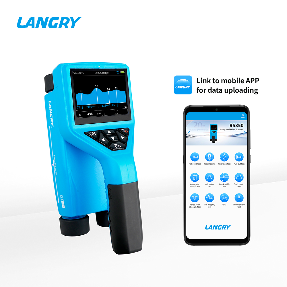 Rebar Detector, LANGRY RS350, Rebar Scanner, Rebar Locator, Concrete Rebar Detector, alat deteksi besi beton, alat scan besi beton, alat deteksi tulangan beton, Rebar Scanner Beton, Concrete Scanner, alat NDT beton, Non Destructive Test Beton, alat uji beton, Concrete Rebar Locator, alat teknik sipil