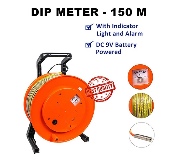 Water Level Dip Meter 150 Meter, Water Level Dip Meter, alat ukur tinggi muka air tanah, alat ukur MAT, sensor tinggi muka air tanah, water level meter 150m, water level meter Indonesia, alat ukur kedalaman sumur, alat ukur air tanah, sensor air tanah, alat survey air tanah, alat geohidrologi, alat ukur sumur bor, water level sensor, Marga Setia