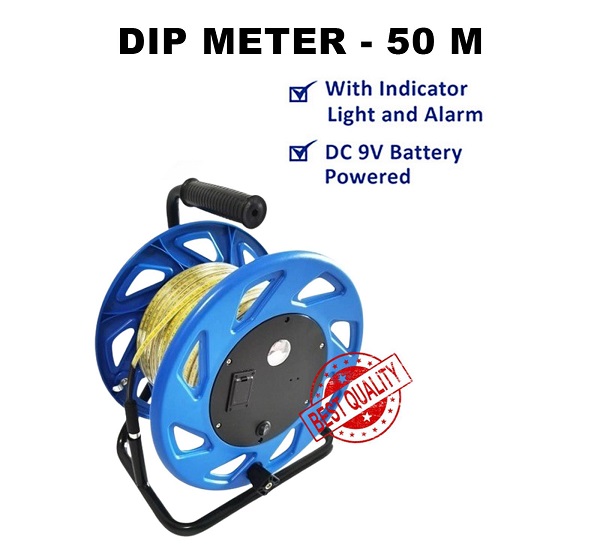Water Level Dip Meter 50 Meter RE, Water Level Dip Meter 50 Meter, Water Level Dip Meter, alat ukur tinggi muka air tanah, alat ukur MAT, sensor tinggi muka air tanah, water level meter 50m, water level meter Indonesia, alat ukur kedalaman sumur, alat ukur air tanah, sensor air tanah, alat survey air tanah, alat geohidrologi, alat ukur sumur bor, Marga Setia